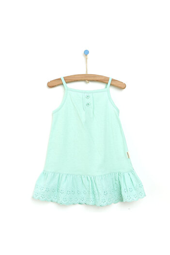 Bebbek Colorful World Brode Detailed Dress for Baby Girl