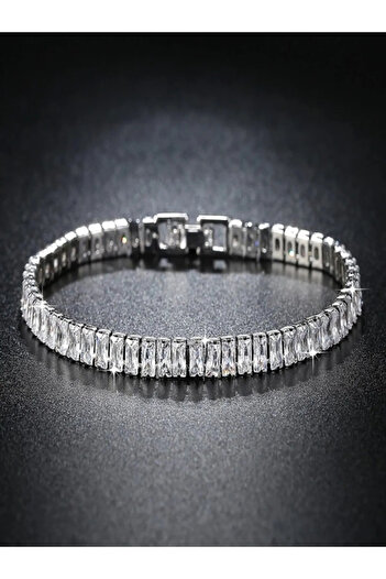 Everglow Jewelry Premium Fire And Water Silver Necklace & Bracelet Set