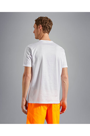 PAUL&SHARK MEN'S KNITTED T-SHIRT C.WCOTTON