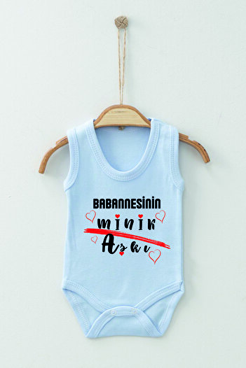 ADABEBEK 100% Cotton Grandma's Little Love Strappy Bodysuit Baby Bodysuit
