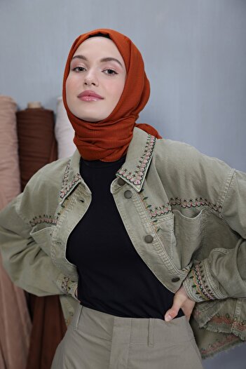 Modakaşmir Cozy Cotton Series Shawl Tile
