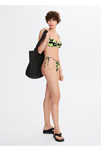 MANGO Woman Brazilian Model Bikini Bottom with Bow