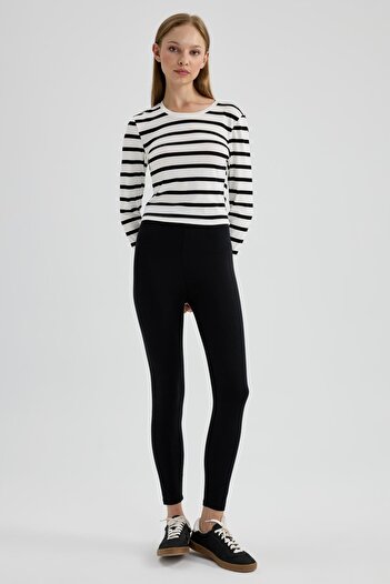 DeFacto Basic Slim Fit High Waist Tights