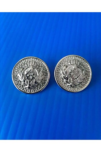 İMREN AKSESUAR Special Design Free Nickel Hanger Coated Metal Button 2.5 cm 1 Pack 6 Pieces