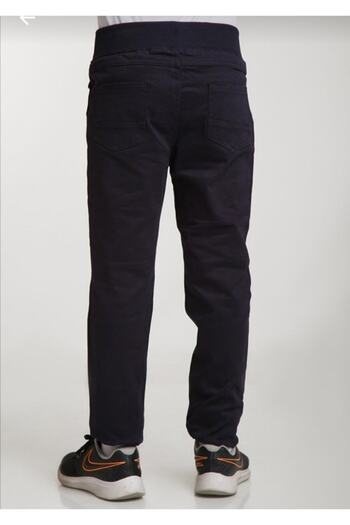 Genel Markalar Kids Unisex Çocuk Lacivert Beli Lastikli bağcıklı Okul Pantolonu