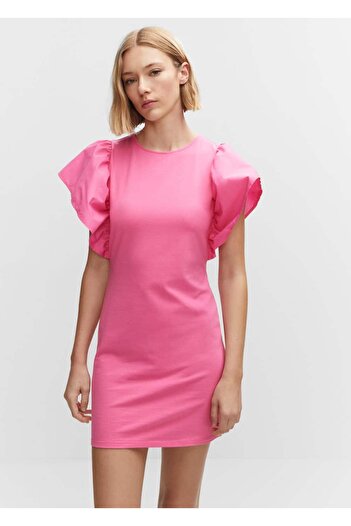 MANGO Woman Sleeve Detailed Dress
