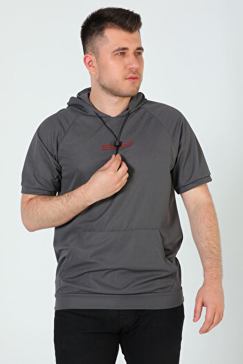 julude Smoked Men's Printed Hooded T-shirt