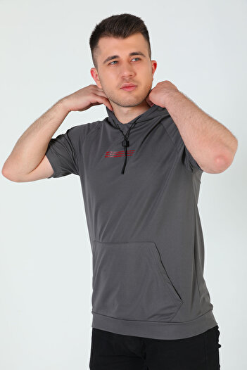 julude Smoked Men's Printed Hooded T-shirt