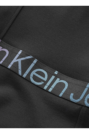 Calvin Klein Düz Siyah Kız Çocuk Diz Üstü Elbise IG0IG02230BEH