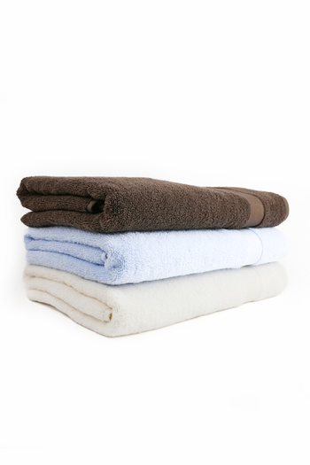Taka Fabrics Хвиля 100% бавовна Рушник для рук, обличчя, гостей 3 штуки Розмір 70x140 см Набір Екрю-Кава-Синій