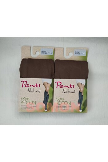 Penti Extra Cotton Pants Socks (PENTI COTTON KNEE BOTTOM SOCKS) 2 PIECES