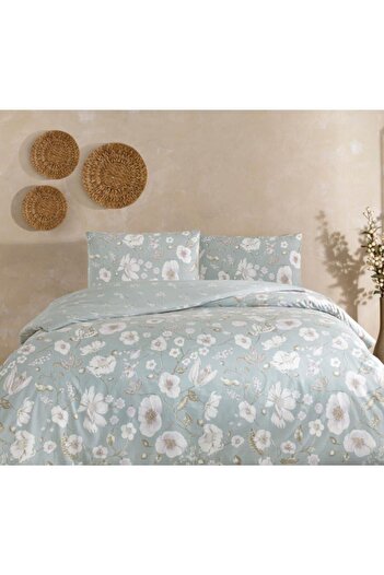 Taç Ranforce Double Duvet Cover Set Carla Without Elastic 200 Cm X 220 Cm