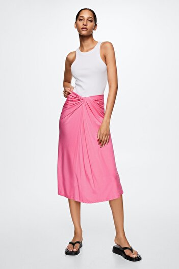 MANGO Woman Pink Women's Skirt 37092003