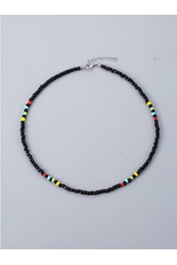 İsabella Accessories Unisex Kum Boncuk Kolye - Erkek Kolyesi