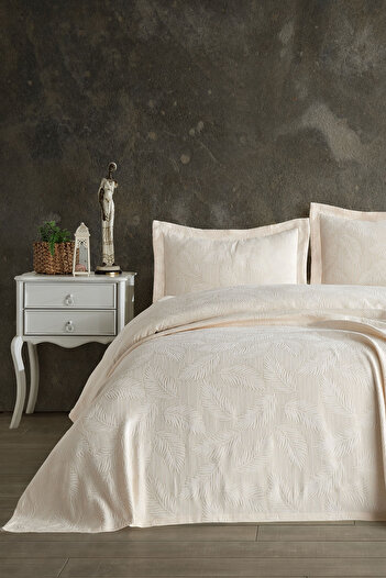 BİRHOME Vita Double Bedspread Set (cream)