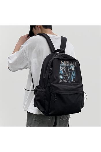 DEEFWEAR Unisex Nirvana Poster Printed Backpack