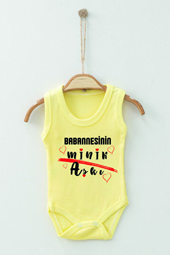 ADABEBEK 100% Cotton Grandma's Little Love Strappy Bodysuit Baby Bodysuit