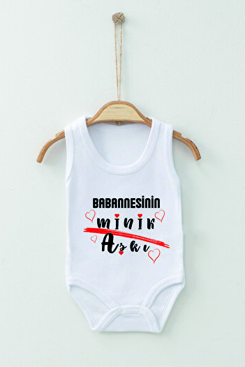 ADABEBEK 100% Cotton Grandma's Little Love Strappy Bodysuit Baby Bodysuit
