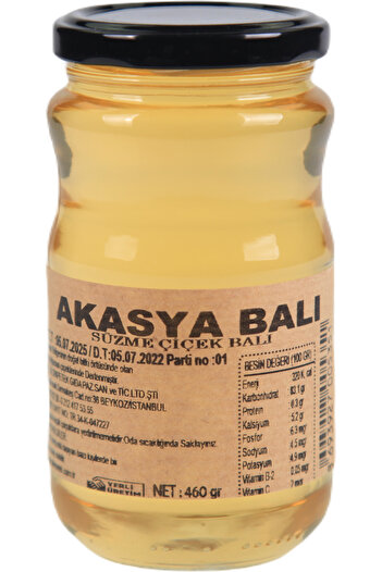 Şener BAL SÜZME AKASYA BALI 450 GR