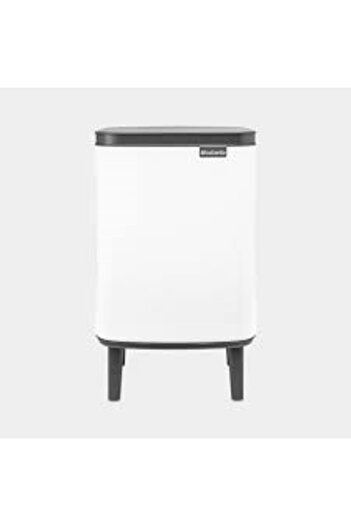 Brabantia Pedestal Trash Can White 7 L