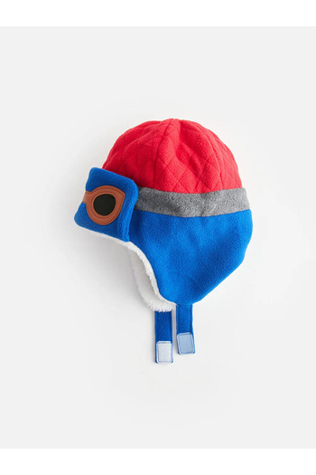 LC Waikiki LCW ACCESSORIES Patch Detailed Fleece Boy's Snow Hat