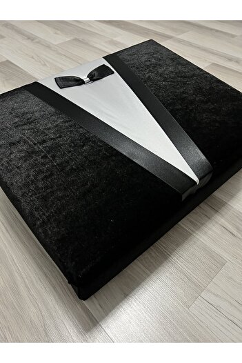 AYHANHOME Damat Motifli Bohça Sandığı - Çeyiz Nişan Bohça Sandık Tıraş Set Kutusu