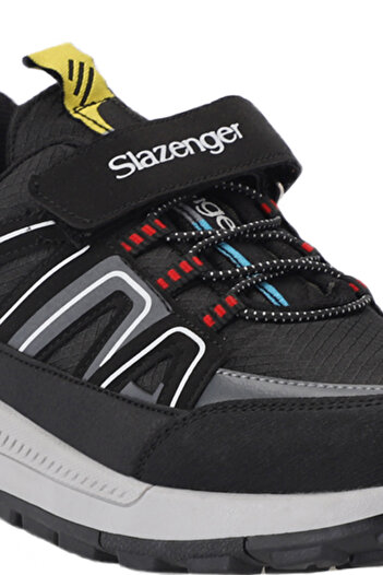 Slazenger KROSS KTN Çocuk Cırt Cırtlı Siyah / Beyaz Günlük Spor Ayakkabısı