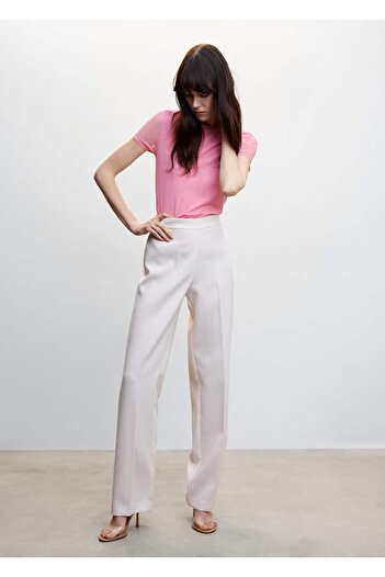 MANGO Woman Ημιδιάφανο T-Shirt
