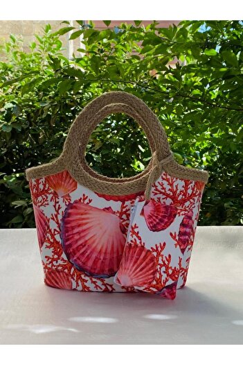 çanta tasarımcısı Seashell Girl's Beach Bag