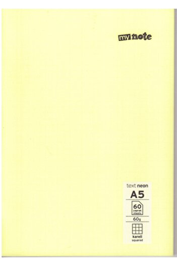 Umur Kırtasiye A5 60 YpCheckered Plastic Cover Notebook 1 Piece