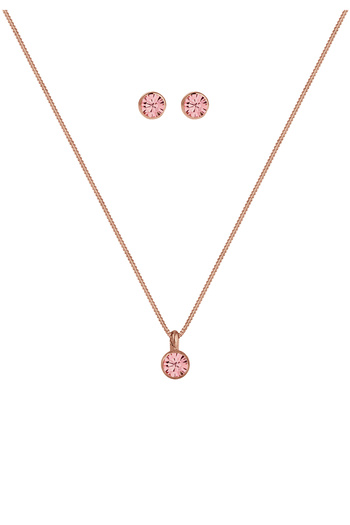 ELLI Schmuckset Basic Elegant Kristal 925 Gümüş