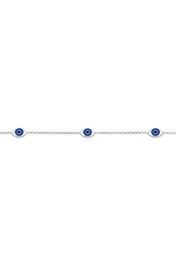 ELLI Halskette Choker Evil Eye Emaille 925 Silber