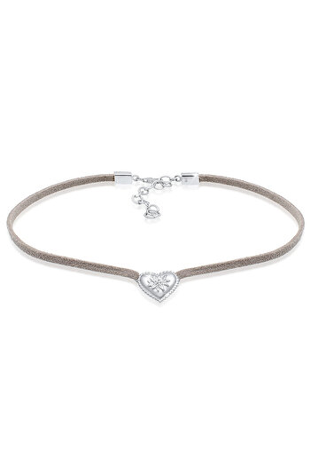 ELLI Nákrčník Herz Edelweiss 925 Silver