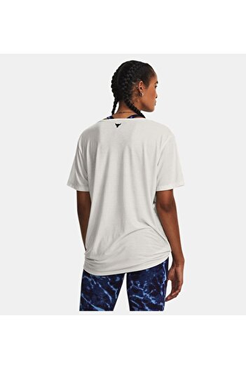 Under Armour Kadın Project Rock Completer Deep V Tişört 1380234-114