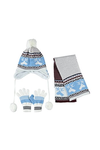 OEM PATTERNED MEN'S WRAP BEEN GLOVES SET 4/8 YEARS OLD
