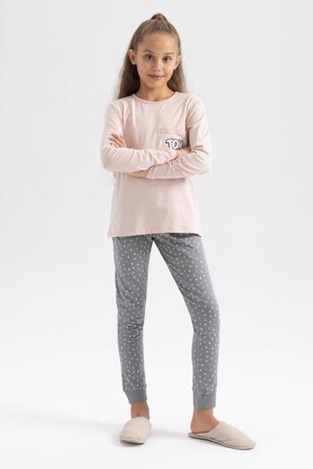 DeFacto Girl's Tom & Jerry Long Sleeve Pajama Set