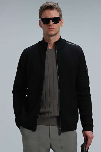 Lufian Royal Men's Cardigan Black