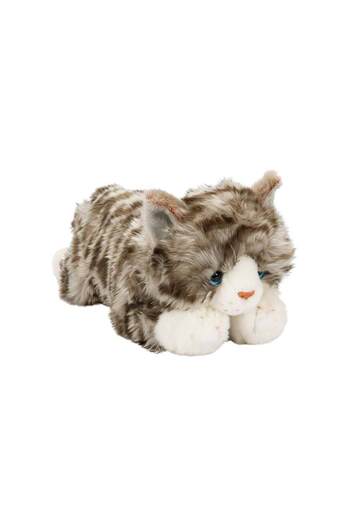 Sunman 32 cm Reclining Gray Plush Cat