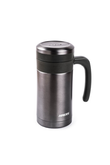 Tantitoni 024-01-GREY STAINLESS STEEL THERMOS CUP 450ML