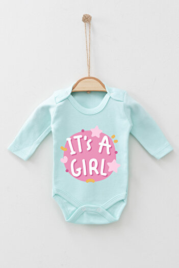 ADABEBEK Its A Girl Long Sleeve Badi Baby Zıbın