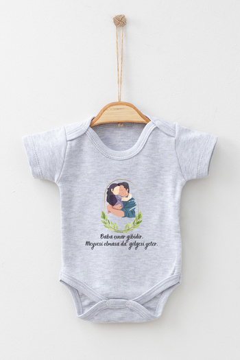 ADABEBEK 100% Cotton Organic Baba Is Like a Plane Tree Short Sleeve Badi Baby Bodysuit
