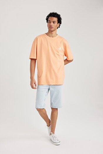 DeFacto Oversize Fit Crew Neck Printed Short Sleeve T-Shirt B3785ax23hs