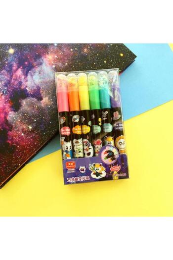 YEŞİL KIRTASİYE Little Magician Star Tip Mini Highlighter Set of 6