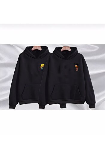 Mythologie Unisex Cedric & Chen Baskılı Sevgili Kombini Sweatshirt 2 Adet Çift.