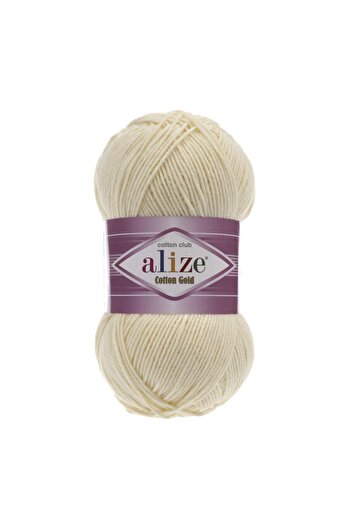 Alize Літня бавовняна нитка Cotton Gold Amigurumi Punch Ipi 01 Крем