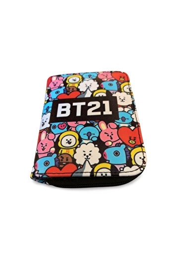 Kpop Dünyasi Πορτοφόλι μικρού μεγέθους Bt21 Collage