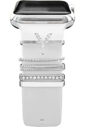 mimtec Apple Watch Compatible Letter Charm Accessory Smart Watch Charm Y Compatible with All Series