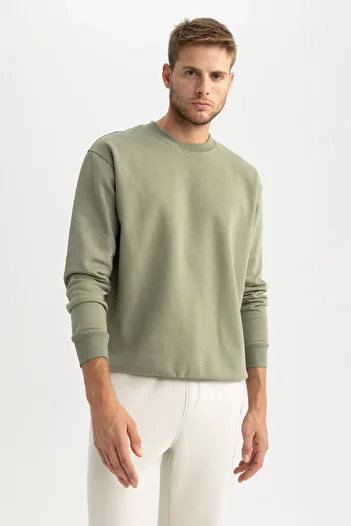DeFacto Φούτερ Crew Neck Oversize - T5139az23au