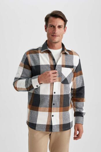 DeFacto Relax Fit Lumberjack Long Sleeve Shirt Y1704Az23Au