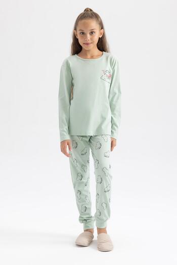 DeFacto Girl's Long Sleeve Pajama Set